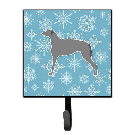 MICASA Winter Snowflake Scottish Deerhound Leash or Key Holder MI626909